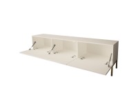 TV stand HESSERACT 190 cm, white gloss