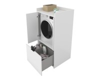 Washing machine cabinet LUNA Helvetia 77 cm, white