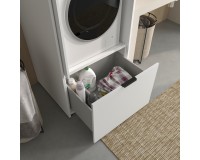 Washing machine cabinet LUNA Helvetia 77 cm, white