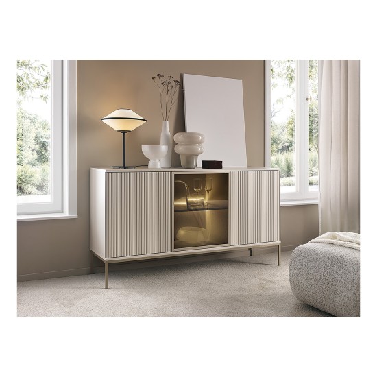SENTO chest of drawers 154 cm, cashmere