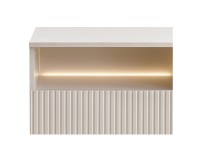 SENTO chest of drawers 154 cm, cashmere