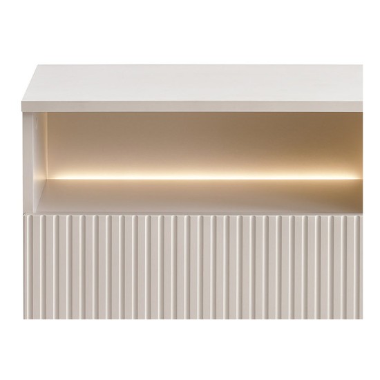 SENTO chest of drawers 154 cm, cashmere