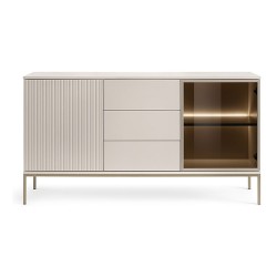 SENTO chest of drawers 154 cm with three drawers, cashmere