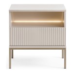 SENTO bedside table 54 cm, cashmere