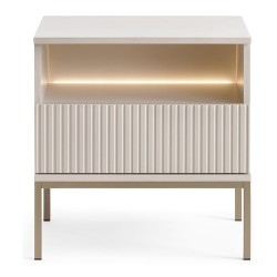SENTO bedside table 54 cm, cashmere