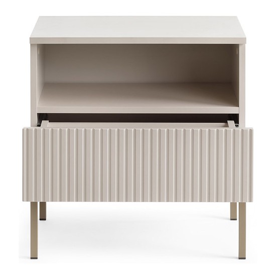 SENTO bedside table 54 cm, cashmere