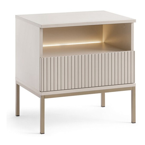 SENTO bedside table 54 cm, cashmere