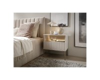 SENTO bedside table 54 cm, cashmere