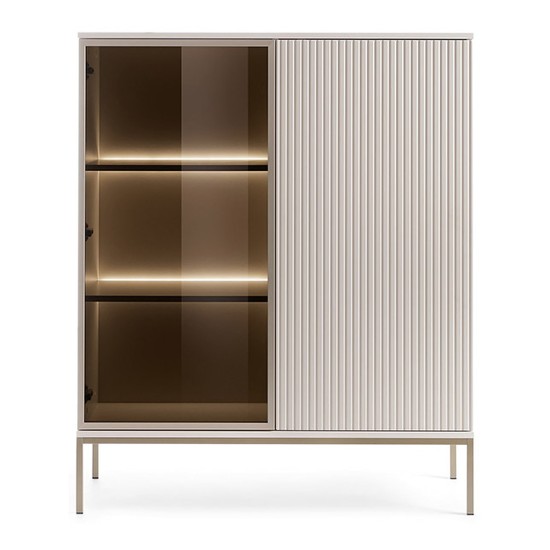 SENTO display cabinet 104 cm, cashmere