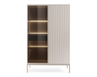 SENTO tall display cabinet 104 cm, cashmere