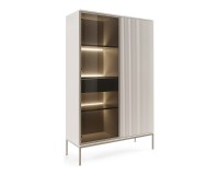 SENTO tall display cabinet 104 cm, cashmere