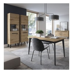 NORDI display cabinet 53 cm, Artisan oak