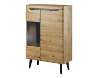 NORDI display cabinet 90 cm, Artisan oak NORDI display cabinet 90 cm, Artisan oak
