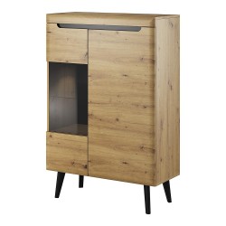 NORDI display cabinet 90 cm, Artisan oak NORDI display cabinet 90 cm, Artisan oak
