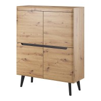 NORDI tall chest of drawers 107 cm, Artisan oak