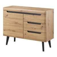 NORDI chest of drawers 107 cm, Artisan oak