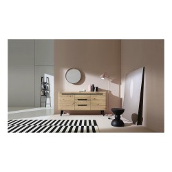 NORDI chest of drawers 160 cm, Artisan oak