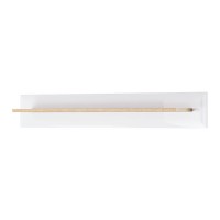 NORDI wall shelf 107 cm, white gloss with Riviera oak