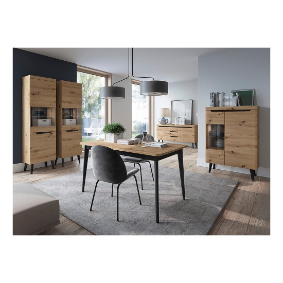 NORDI extending dining table 140 cm, Artisan oak NORDI extending dining table 140 cm, Artisan oak