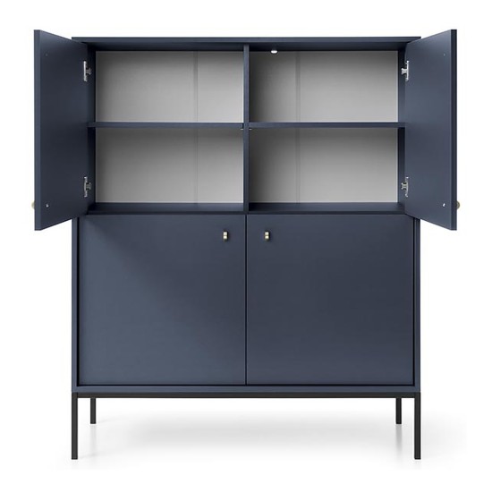 MONO tall chest of drawers 104 cm, navy MONO tall chest of drawers 104 cm, navy