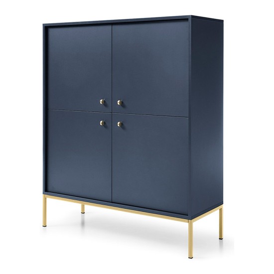 MONO tall chest of drawers 104 cm, navy MONO tall chest of drawers 104 cm, navy