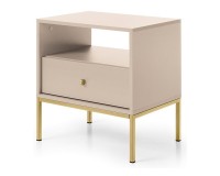 MONO bedside table 54 cm, sand beige