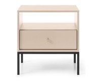 MONO bedside table 54 cm, sand beige