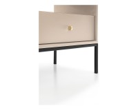 MONO bedside table 54 cm, sand beige