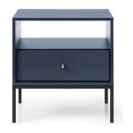 MONO bedside table 54 cm, navy