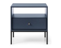 MONO bedside table 54 cm, navy
