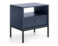 MONO bedside table 54 cm, navy