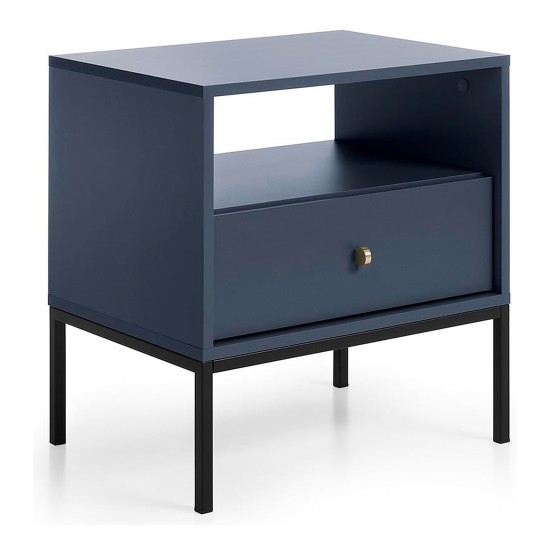 MONO bedside table 54 cm, navy
