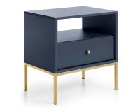 MONO bedside table 54 cm, navy