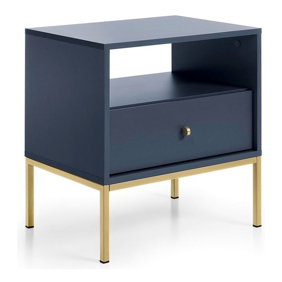 MONO bedside table 54 cm, navy