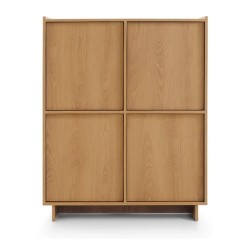 YASUMI tall chest of drawers 98 cm, caramel oak