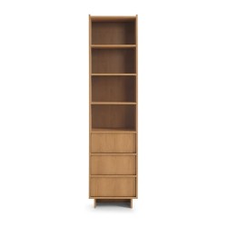 YASUMI bookcase 50 cm, caramel oak