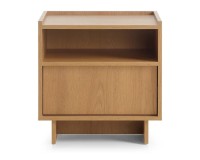YASUMI bedside table 50 cm, caramel oak