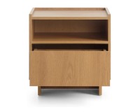 YASUMI bedside table 50 cm, caramel oak