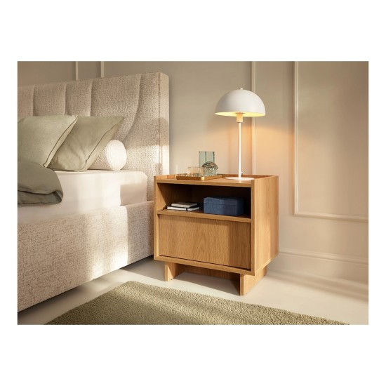 YASUMI bedside table 50 cm, caramel oak