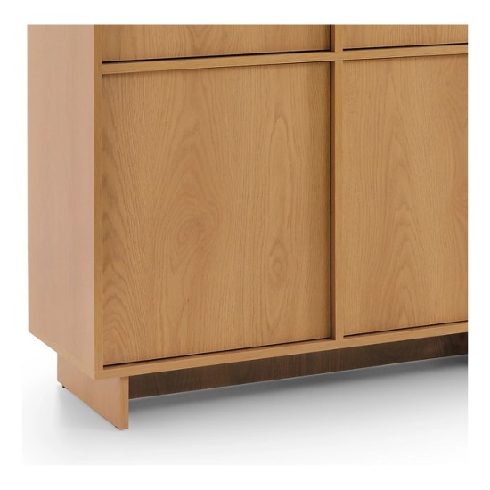YASUMI bedside table 50 cm, caramel oak