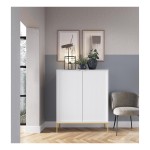 NOVA tall chest of drawers 104 cm, white