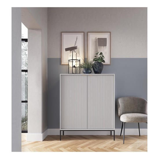 NOVA tall chest of drawers 104 cm, grey NOVA tall chest of drawers 104 cm, grey