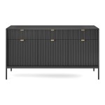 NOVA chest of drawers 154 cm, black