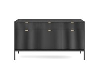 NOVA chest of drawers 154 cm, black NOVA chest of drawers 154 cm, black