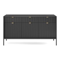 NOVA chest of drawers 154 cm, black