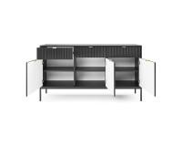 NOVA chest of drawers 154 cm, black NOVA chest of drawers 154 cm, black