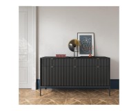 NOVA chest of drawers 154 cm, black NOVA chest of drawers 154 cm, black