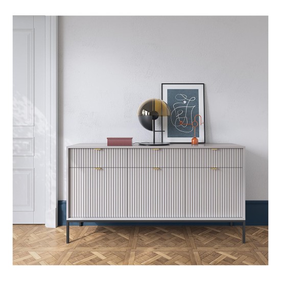 NOVA chest of drawers 154 cm, grey NOVA chest of drawers 154 cm, grey