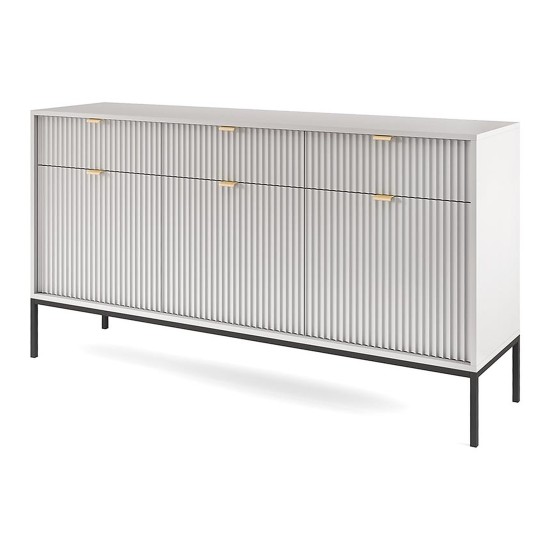 NOVA chest of drawers 154 cm, grey NOVA chest of drawers 154 cm, grey