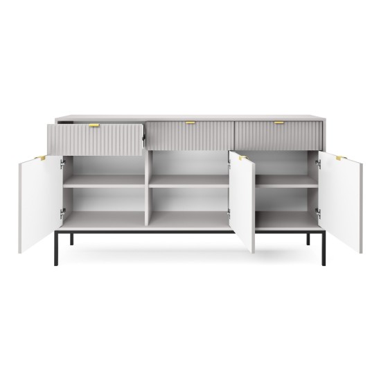 NOVA chest of drawers 154 cm, grey NOVA chest of drawers 154 cm, grey